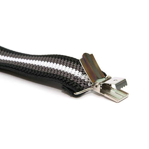 Підтяжки Gofin чоловічі смугасті в сірих тонах PBP-4648