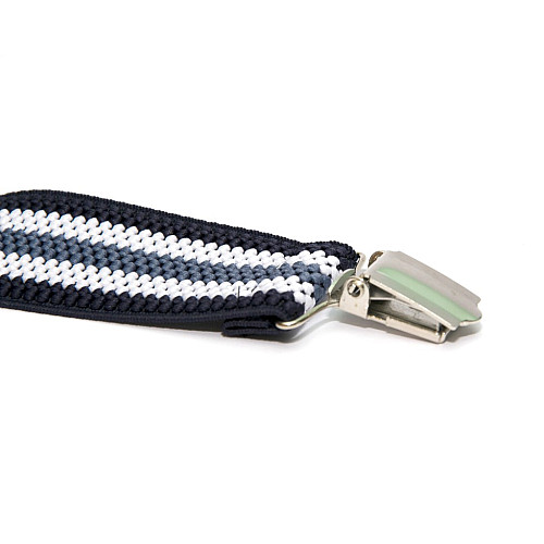 Подтяжки Gofin мужские полосатые в синих тонах PBP-4649