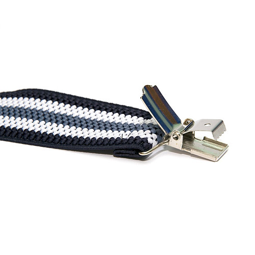 Подтяжки Gofin мужские полосатые в синих тонах PBP-4649