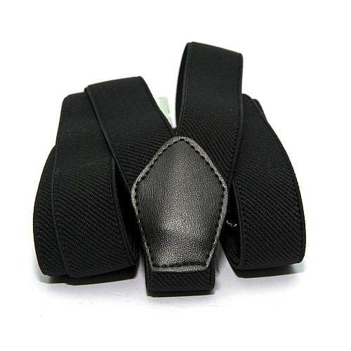 Подтяжки узкие черные Gofin 2,5 см PBP-4650