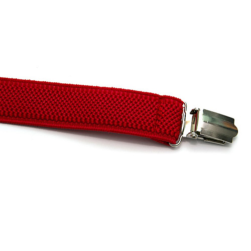 Подтяжки Gofin узкие красные 2,5 см PBP-4651