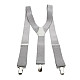 Подтяжки Gofin мужские светло-серые однотонные 3,5 см PBP-4663