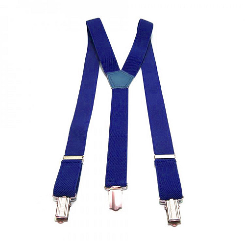 Вузькі підтяжки Gofin сині електрик 2,5 см PBP-4664