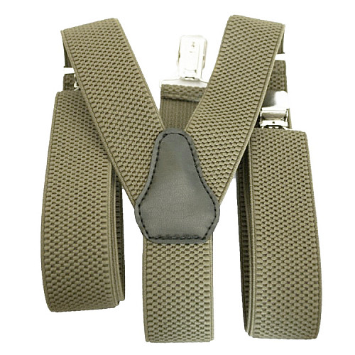 Бежевые подтяжки Gofin Y образные 3,5 см PBP-4670