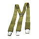 Удлиненные (баталы) подтяжки цвета хаки Gofin Y образные 4 см PBP-4673
