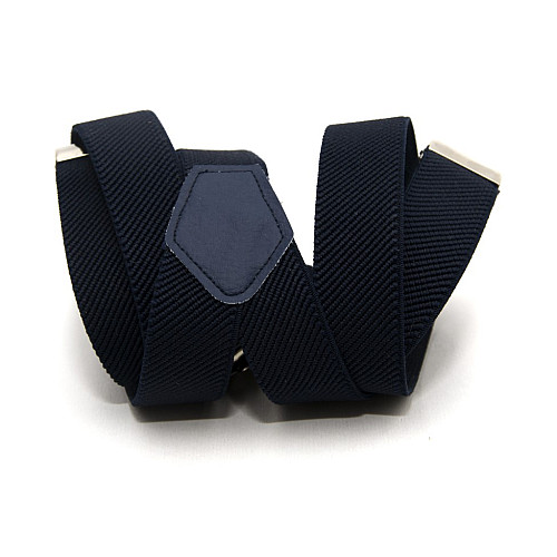 Узкие темно-синие подтяжки Gofin 2,5 см PBP-4676