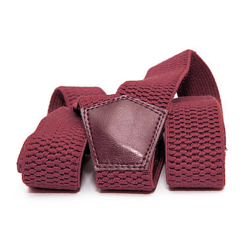 Удлиненные (баталы) подтяжки Gofin бордовые Y образные 4 см PBP-4677