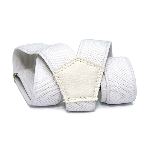 Подростковые белые подтяжки Gofin PBT-4207