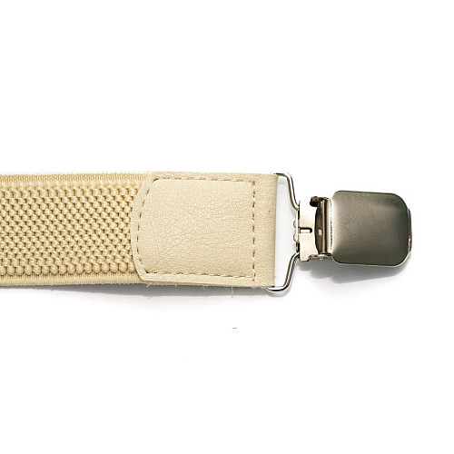 Подростковые бежевые подтяжки Gofin PBT-4217