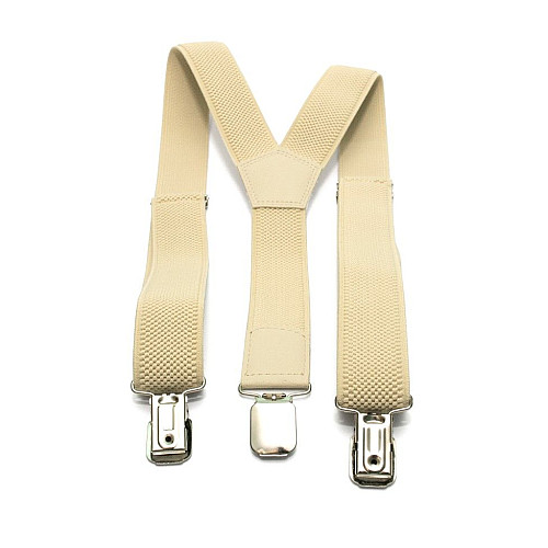 Подростковые бежевые подтяжки Gofin PBT-4217