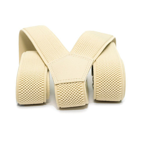 Подростковые бежевые подтяжки Gofin PBT-4217