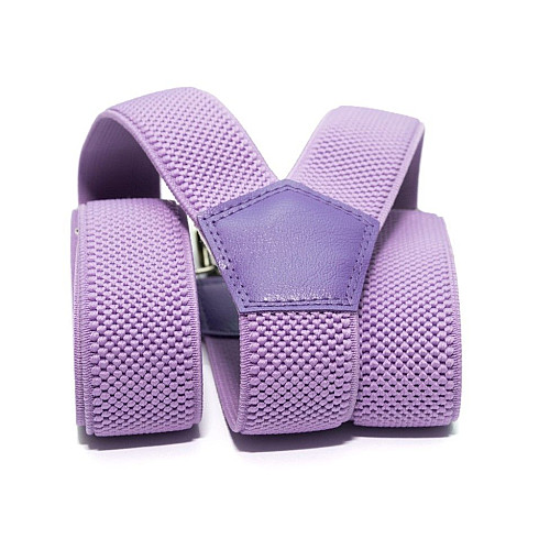 Подростковые подтяжки Gofin сиреневые (светло-фиоелтовые) PBT-4219