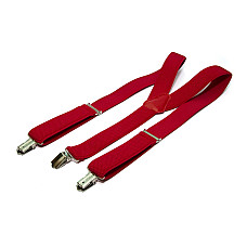 Подростковые подтяжки Gofin красные PBT-4220