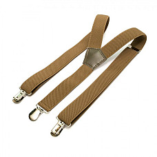 Подростковые подтяжки Gofin бежевые 2,5 см PBT-4243