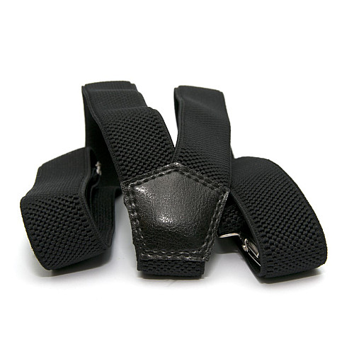 Подростковые черные подтяжки Gofin PBT-4251