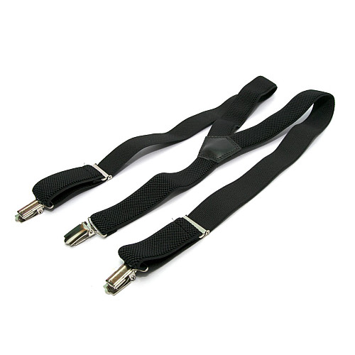 Подростковые черные подтяжки Gofin PBT-4251