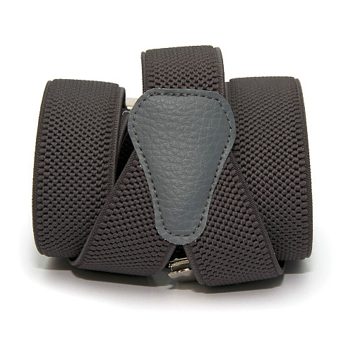 Подростковые подтяжки Gofin темно серого цвета PBT-4252