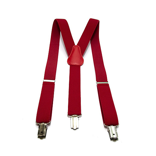 Подростковые красные подтяжки Gofin 2,5 см PBT-4555