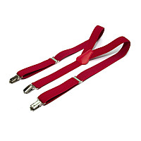 Підліткові червоні підтяжки Gofin 2,5 см PBT-4555