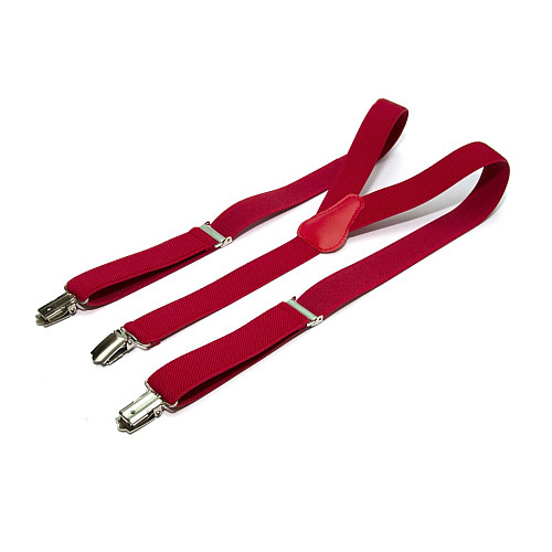 Подростковые красные подтяжки Gofin 2,5 см PBT-4555