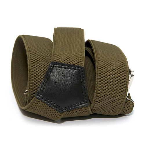 Подростковые подтяжки Gofin цвета хаки 3 см PBT-4556