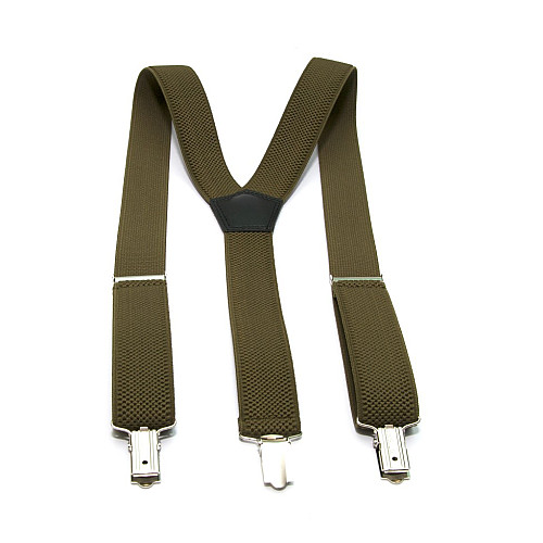 Подростковые подтяжки Gofin цвета хаки 3 см PBT-4556