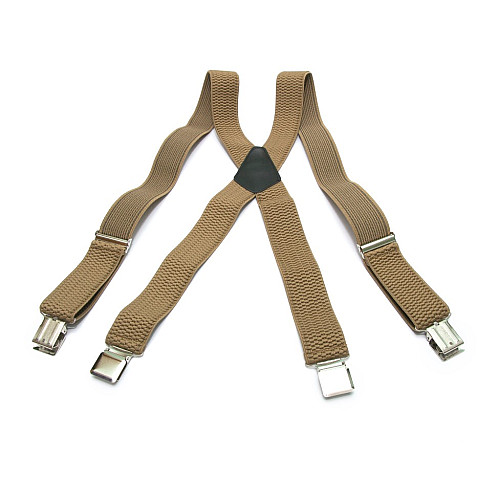 Бежеві підтяжки Gofin Х подібні 4 см PBX-5504