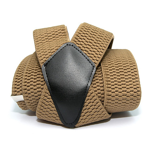 Бежеві підтяжки Gofin Х подібні 4 см PBX-5504