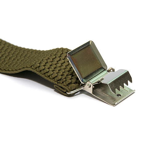 Підтяжки чоловічі хакі Х подібні 4 см PBX-5541