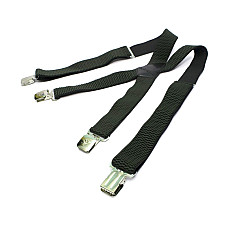 Подтяжки мужские Х образные темно-зеленые PBX-5552