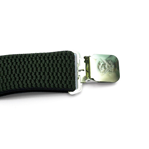 Підтяжки чоловічі Х подібні темно-зелені PBX-5552