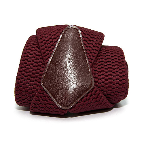 Бордові підтяжки Gofin Х подібні 4 см PBX-5562