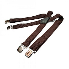 Подтяжки Gofin темно-коричнивые Х образные 4 см PBX-5566