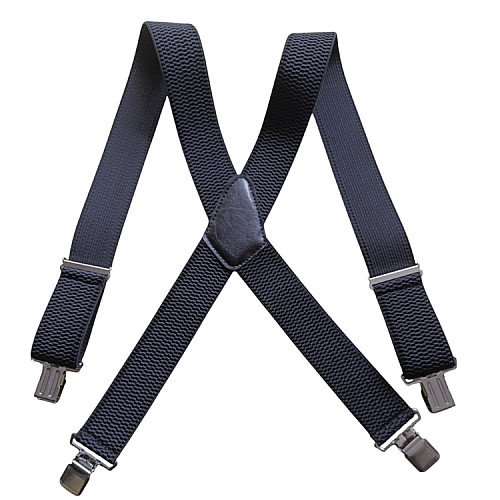 Підтяжки Gofin широкі чорні Х подібні 5 см PBX-5568