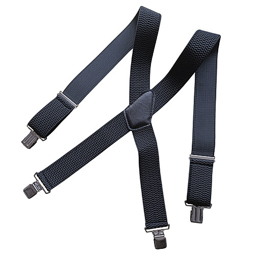 Підтяжки Gofin широкі чорні Х подібні 5 см PBX-5568