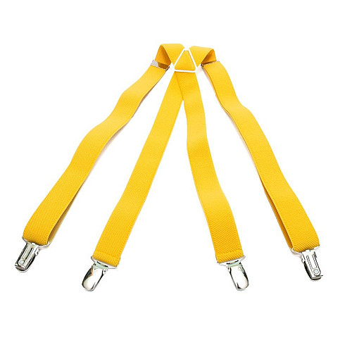 Подтяжки Gofin желтые Х образные 2,5 см PBXX-5905