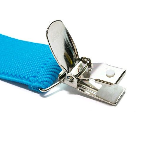 Подтяжки Gofin голубые Х образные 2,5 см PBXX-5906