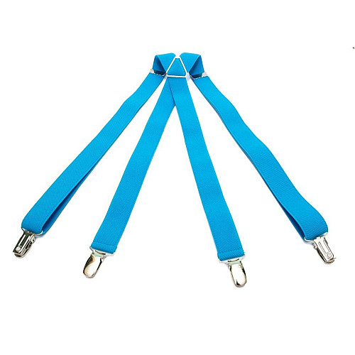 Подтяжки Gofin голубые Х образные 2,5 см PBXX-5906