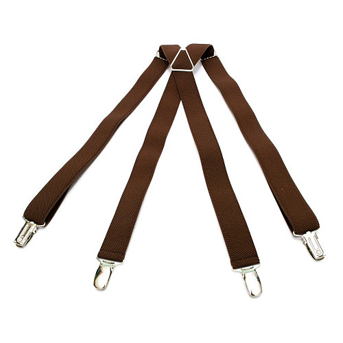 Підтяжки Gofin коричневі Х подібні PBXX-5907