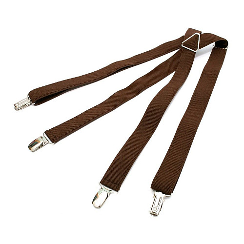 Підтяжки Gofin коричневі Х подібні PBXX-5907