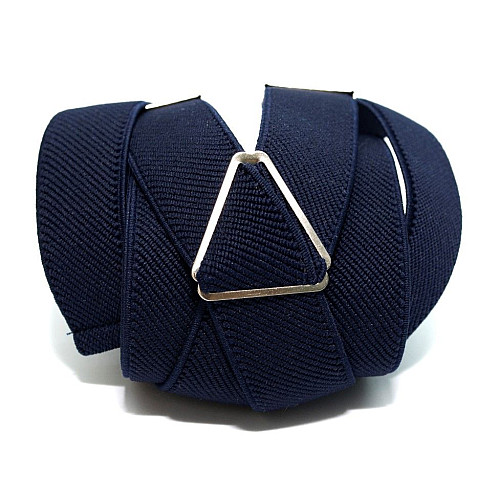 Подтяжки Gofin темно-синие Х образные 2,5 см PBXX-5909