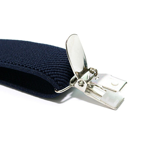 Подтяжки Gofin темно-синие Х образные 2,5 см PBXX-5909