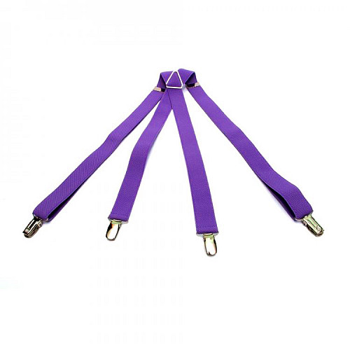 Подтяжки Gofin Х образные фиолетовые PBXX-5917