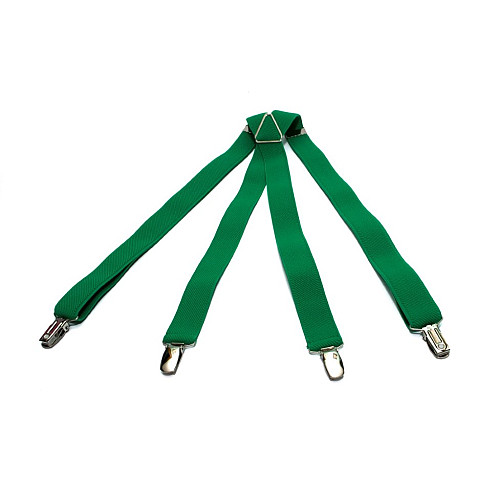 Узкие подтяжки Gofin Х образные зеленые 2,5 см PBXX-5918