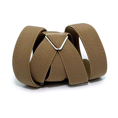 Підтяжки Gofin Х подібні бежеві PBXX-5919