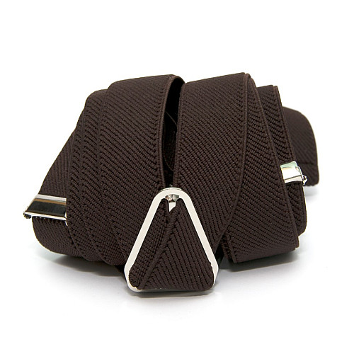 Подтяжки Gofin Х образные темно-коричневые PBXX-5920