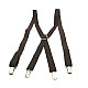 Подтяжки Gofin Х образные темно-коричневые PBXX-5920