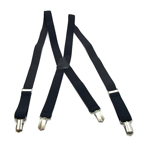 Темно-сині підтяжки Gofin Х подібні 2,5 см PBXX-5923