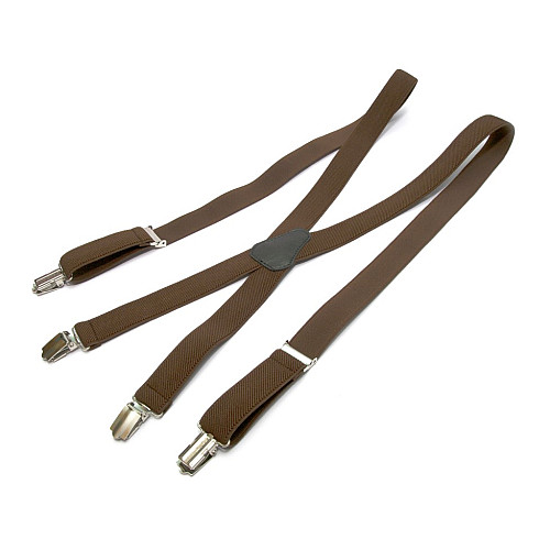 Коричневі підтяжки Gofin Х подібні PBXX-5924