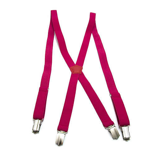 Підтяжки Gofin Х подібні кольору фуксія PBXX-5930